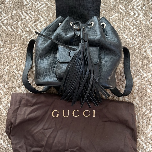 Black Gucci Backpack, like new, never used - Picture 5 of 7